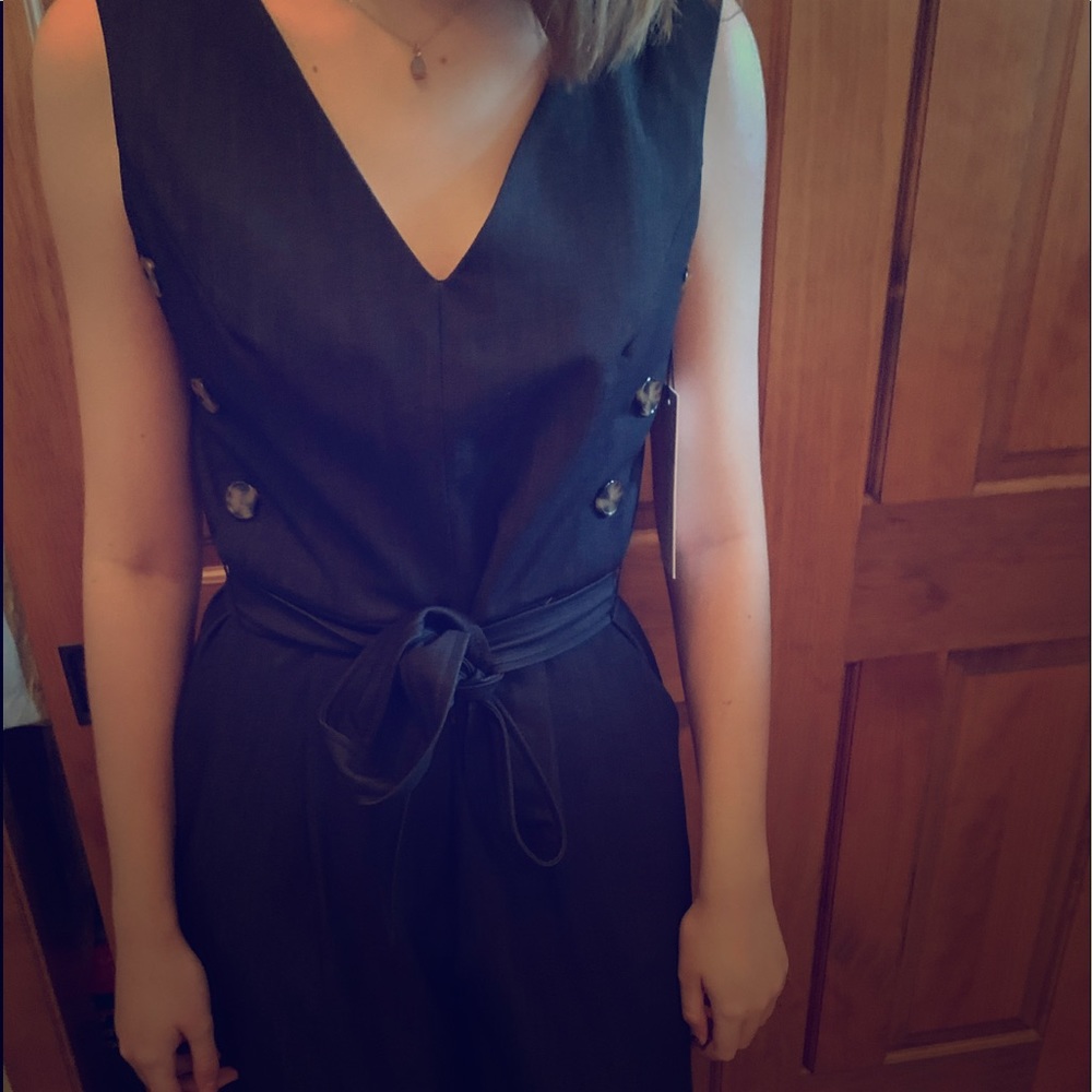 NWT Women’s dark denim jumpsuit by Calvin Klein